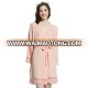 cotton polyester robes with same color lace for bride bridesmaid