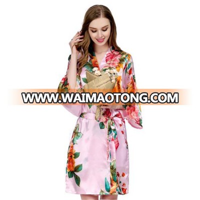 Flower Kimono Robes Bride Robe Floral Bridesmaid Robe