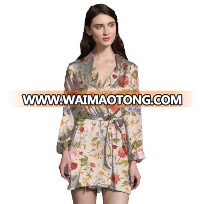 Polyester Kimono Robe Wedding Robe For Bridal Party