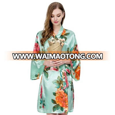 Printed Floral Robes Bridesmaid Robes Women Getting Ready Kimono Robes