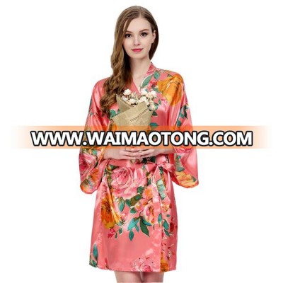 Bridesmaid Kimono Robe Big Floral Robe Flower Robes For Bridesmaids